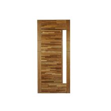 Folha De Porta Madeira Maciça Tauari 210x80x3,3 Parquet Horiz
