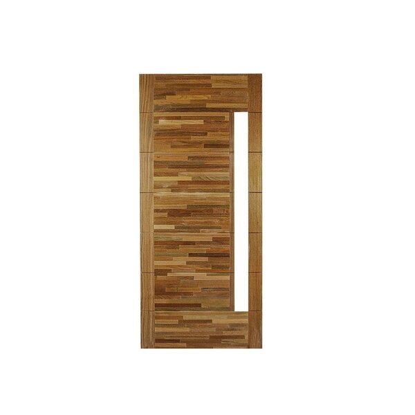 Folha De Porta Madeira Maciça Tauari Parquet Horizontal Vl Na
