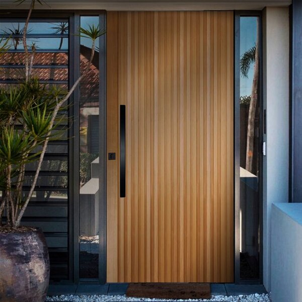 Folha De Porta Madeira Ripada Tauari 210x100cm Faroni Mapaf