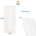 Folha De Porta Madeira Ripada Tauari 210x80cm Faroni Mapaf  N