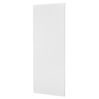 Folha de Porta de Madeira Sarrafeada Decorado Pintura UV Branco 2,10x0,92m Artens