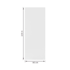 Folha de Porta de Madeira Sarrafeada Liso Pintura UV Branco 2,10x0,80m Artens
