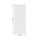 Folha de Porta de Madeira Sarrafeada Liso Pintura UV Branco 2,10x0,82m Artens