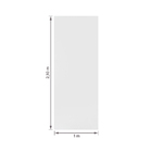 Folha de Porta de Madeira Sarrafeada Liso Pintura UV Branco 2,10x1,00m Artens