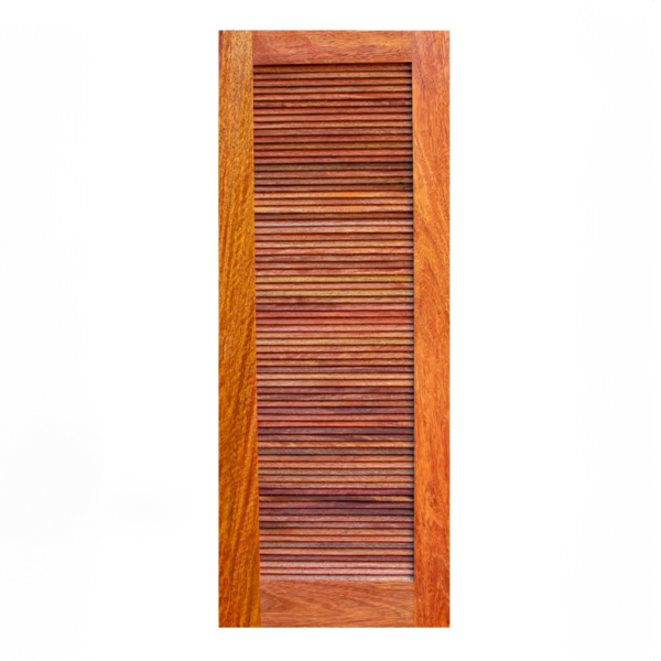 Folha de Porta de Giro Veneziana Madeira Maciça Natural Cedro Modelo 334 2,10x0,70m Galon