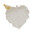 Folha Decoração Em Ativa De Cerâmica Autumn Leaf Urban Branco