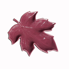 Folha Decorativa Cerâmica Royal Decor 23x22x4cm Vermelha