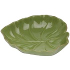 Folha Decorativa De Ceramica Verde 28 5x27x7cm Lyor 3873