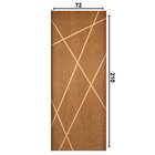 Folha Frisada Agatha Padrão Imbuia 72cm X 210cm Marrom