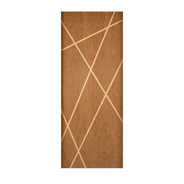 Folha Frisada Agatha Padrão Imbuia 82cm X 210cm Marrom