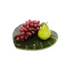 Folha Lyor Costela De Adão Leaf De Ceramica Verde 28cm