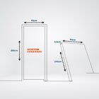 Folha Porta Realeza Com Grade Cedro Arana 210x92 Casmavi Natu