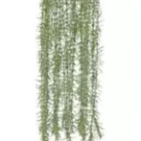 Folhagem Artificial Grass Pendente Verde Com Powder 89cm