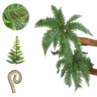 Folhagens Artificiais De Alta Qualidade 10 Unidades Para Cria