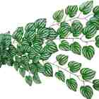 Folhagens Artificiais Kit 12 Galhos De Folhas De Melancia Par