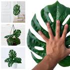 Folhas De Costela De Adão Artificiais 7 Unidades Planta Verde