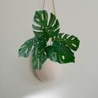 Folhas De Costela De Adão Artificiais 7 Unidades Planta Verde