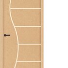 Folhha De Porta Frisada  210x90x3,5 Gitale Portas Crua