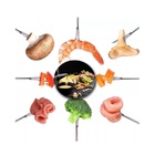 Fondue Completo Kit 11 Peças Em Inox Com Panela Giratória