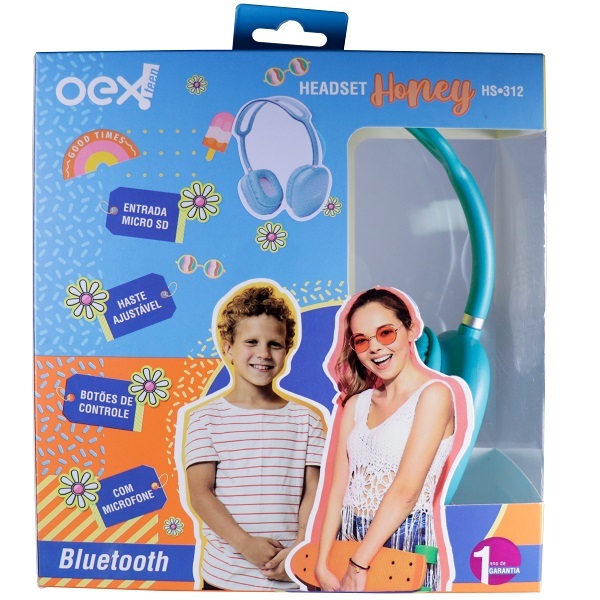 Fone Com Microfone Bluetooth Honey Entrada Cartao Micro Sd Oe