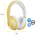 Fone De Ouvido Bluetooth 5.0 Dobrável Sem Fio Amarelo P68