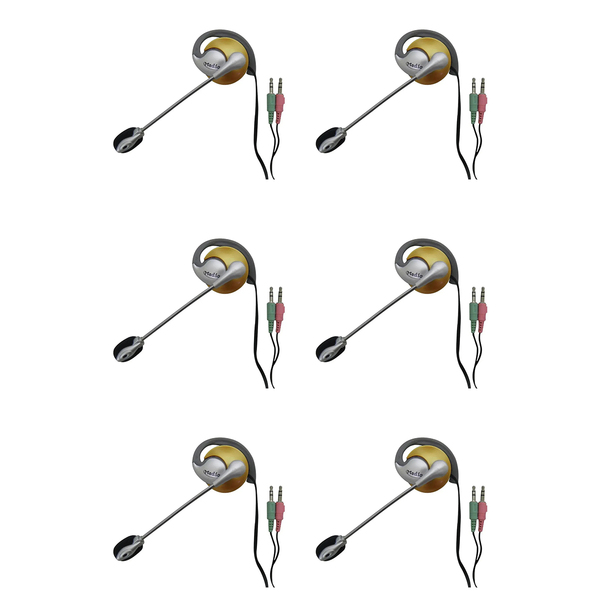 Fone De Ouvido C Microfone P2 Kit 6 Unidades Notebook  Comput