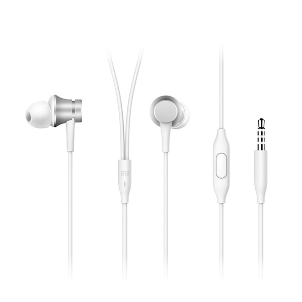 Fone De Ouvido Com Fio Mi In-ear Headphones Basic Prata U