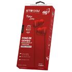 Fone De Ouvido Com Mic Elg Stream Fashion Series Vermelho 1m