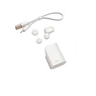 Fone De Ouvido Com Microfone Do Tipo Airphone Branco Maketech
