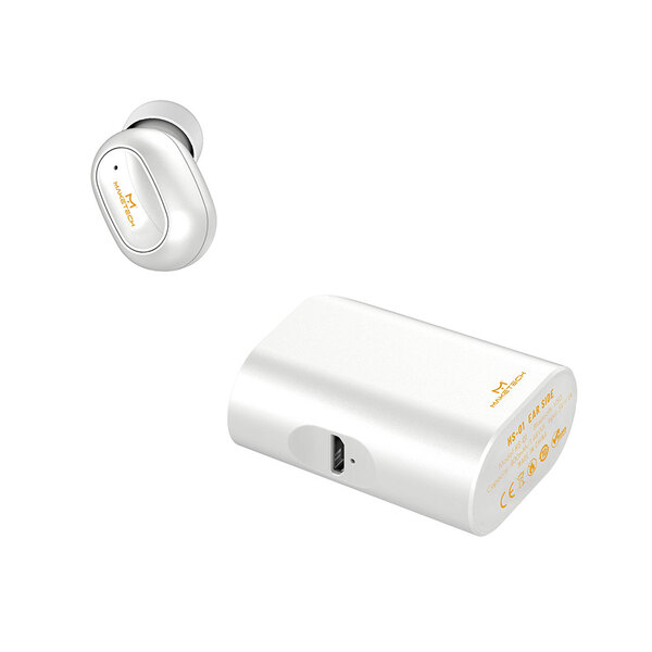 Fone De Ouvido Com Microfone Do Tipo Airphone Branco Maketech