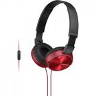 Fone De Ouvido Com Microfone Mdr-zx310ap Preto/vermelho Sony