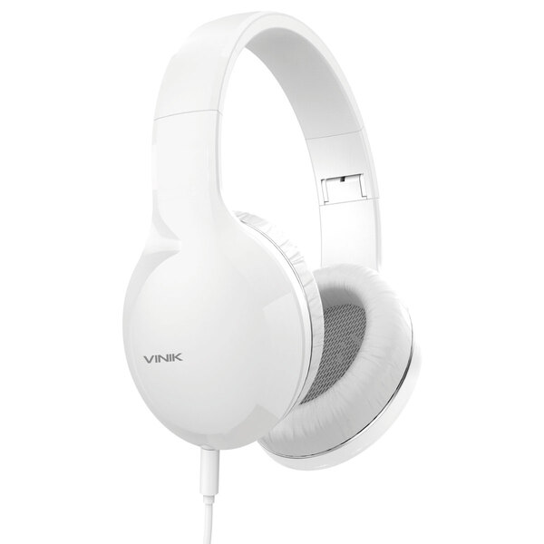 Fone De Ouvido Headset Go Tune Branco Com Microfone Cabo 1.2m