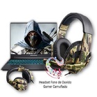 Fone De Ouvido Headset Microfone Gamer Camuflado