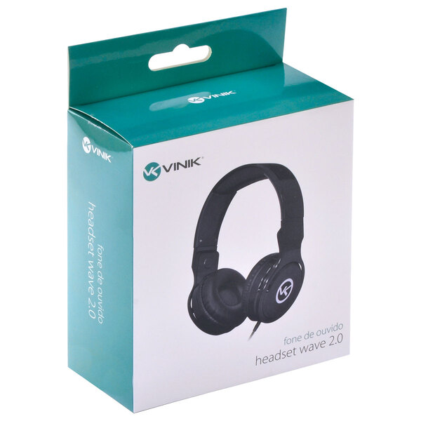 Fone De Ouvido Headset Wave 2.0 P2 3.5mm Com Microfone - Hw35