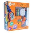 Fone De Ouvido Infantil Oex Kids Cartoon Hp302 85db Vermelho