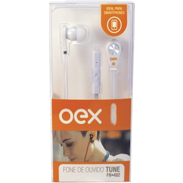 Fone De Ouvido Intra Auricular Com Microfone Oex Tune Fn402 B