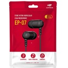 Fone De Ouvido Intra Auricular Ep-07bk Preto C3 Tech