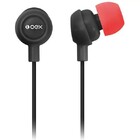 Fone De Ouvido Intra Auricular Preto/vermelho Oex Fn100
