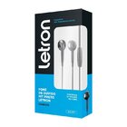 Fone De Ouvido P3 Letron Hit Preto Intra Auricular Com Fio E