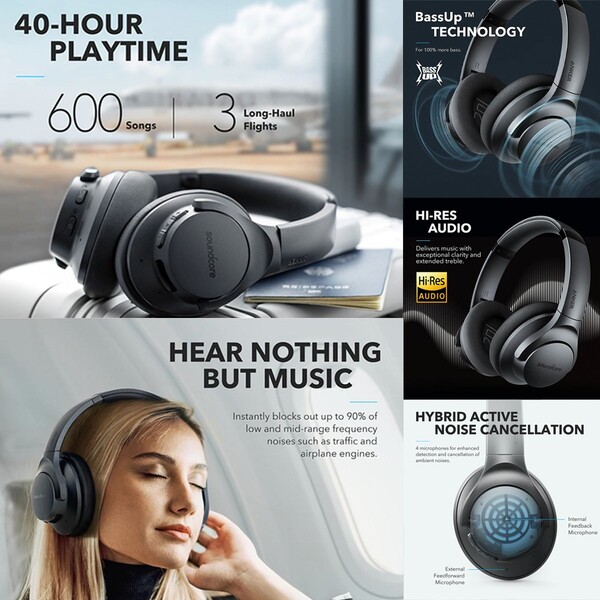 Fone de ouvido anker soundcore life q20 Clearance