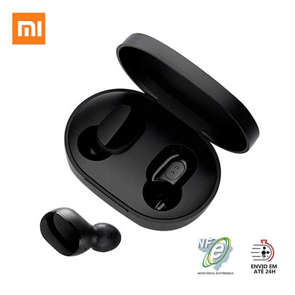 Fone De Ouvido Xiaomi Airdots 2s Redmi Original Preto