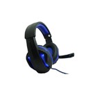Fone Headset Gamer Com Microfone Knup- Kp-396 Preto/azul