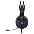 Fone Headset Gamer Lugh Led Azul Usb Com Microfone Flexivel -