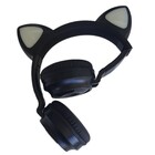 Fone Ouvido Bluetooth Sem Fio Orelha Gato Led Mic P2 Sd Lc-83