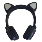 Fone Ouvido Bluetooth Sem Fio Orelha Gato Led Mic P2 Sd Lc-83