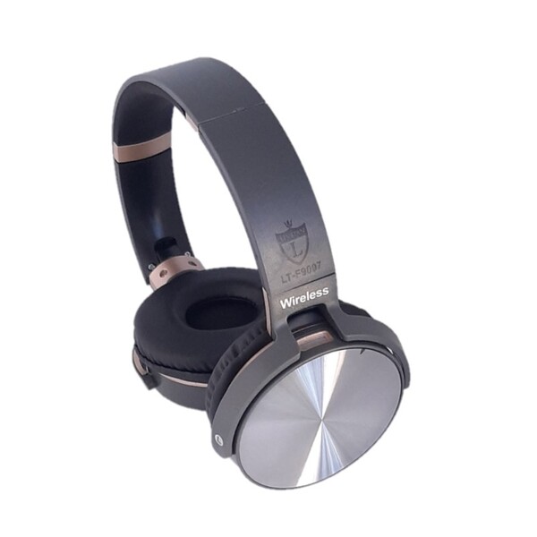 Fone Ouvido Bluetooth Sem Fio Radio Fm Mp3 Lt-f9007 Cinza