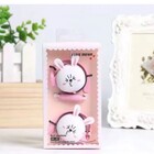 Fone Ouvido Orelha Coelho Brown Com Fio Microfone Kn-211