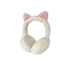 Fone Ouvido Orelha Gato Peludo C/fio – Ql-407 – Exbom Branco