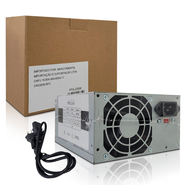Fonte 230w Real Biv. C/ Cabo C/ Caixa Ptx-230w Hoopson