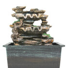 Fonte Agua Decorativa Cascata Artificial Iluminação De Led